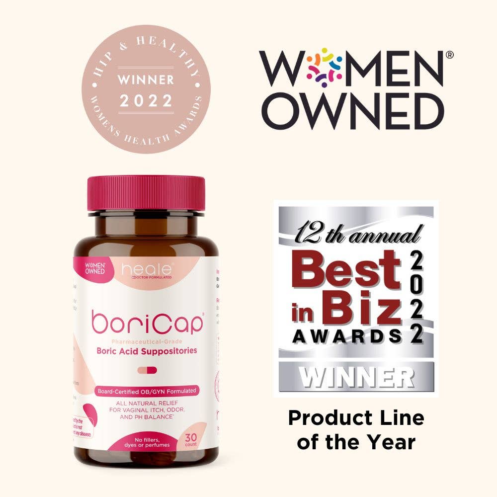 Heale Doctor Formulated - Wholesale UTI/Yeast Infection Treatment - BoriCap Boric Acid Suppositories, 30 count7