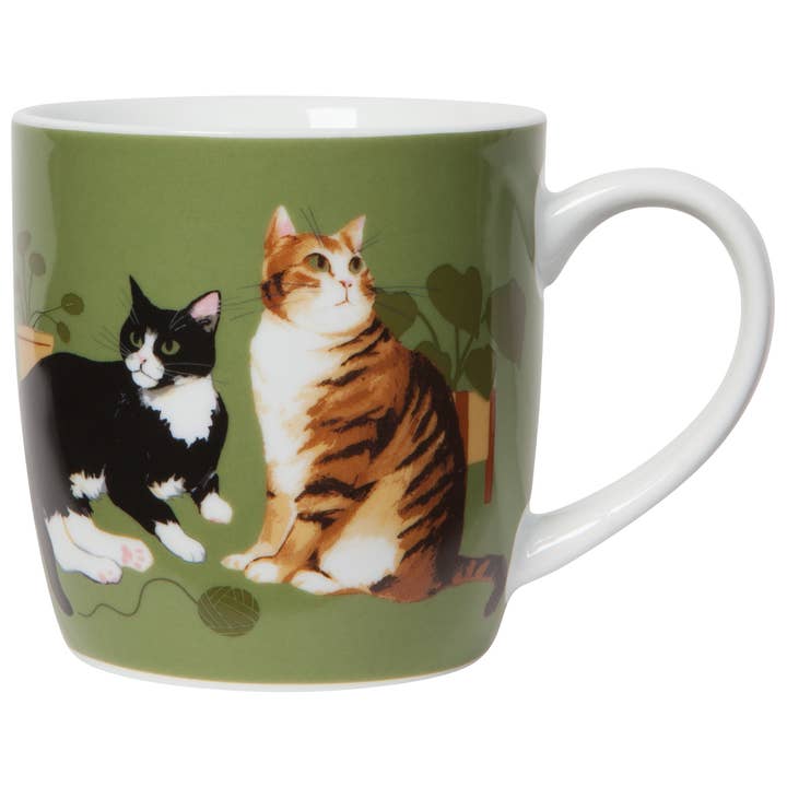 Cat Collective Porcelain Mug for wholesale by Now Designs by Danica