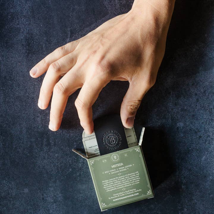 Bawston & Tucker - A Kentucky Fragrance House - Wholesale Solid Cologne - Solid Cologne - Motega Fragrance .35oz1