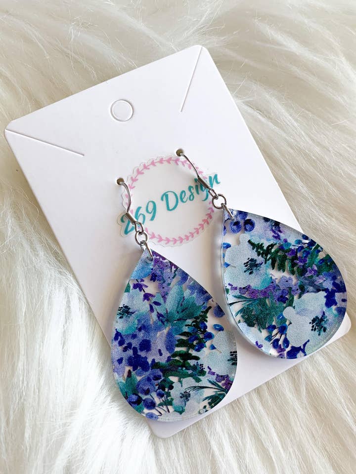 fleurs bleues pour la vente par 269 Design