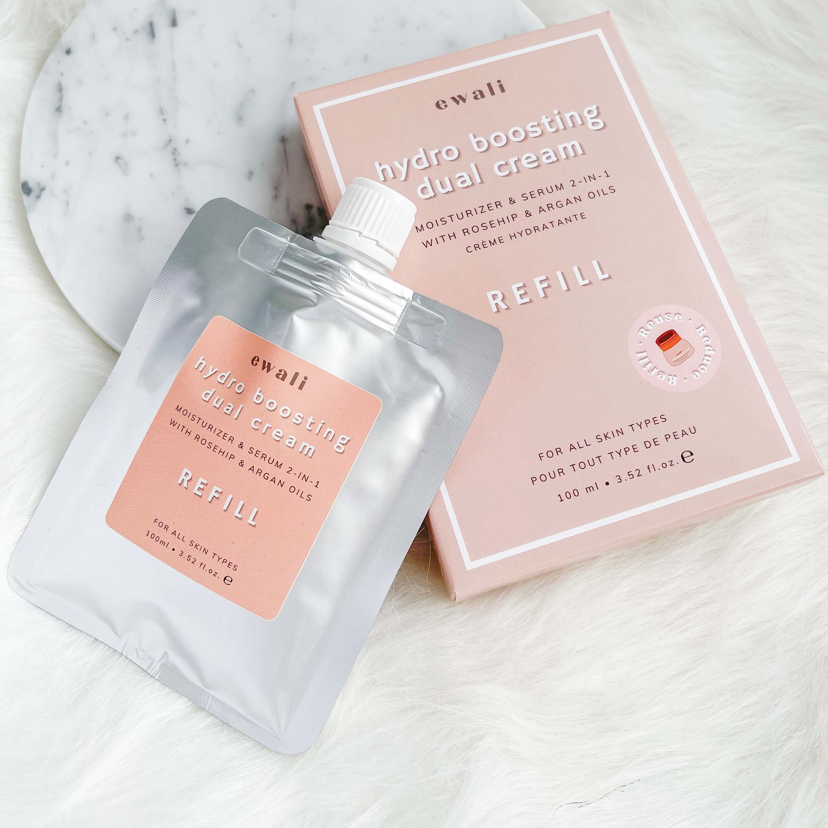 EwaliBeauty - Wholesale Facial Moisturizer - Refill Hydro Boosting Dual Cream 100ml / 3.52 fl.oz.1