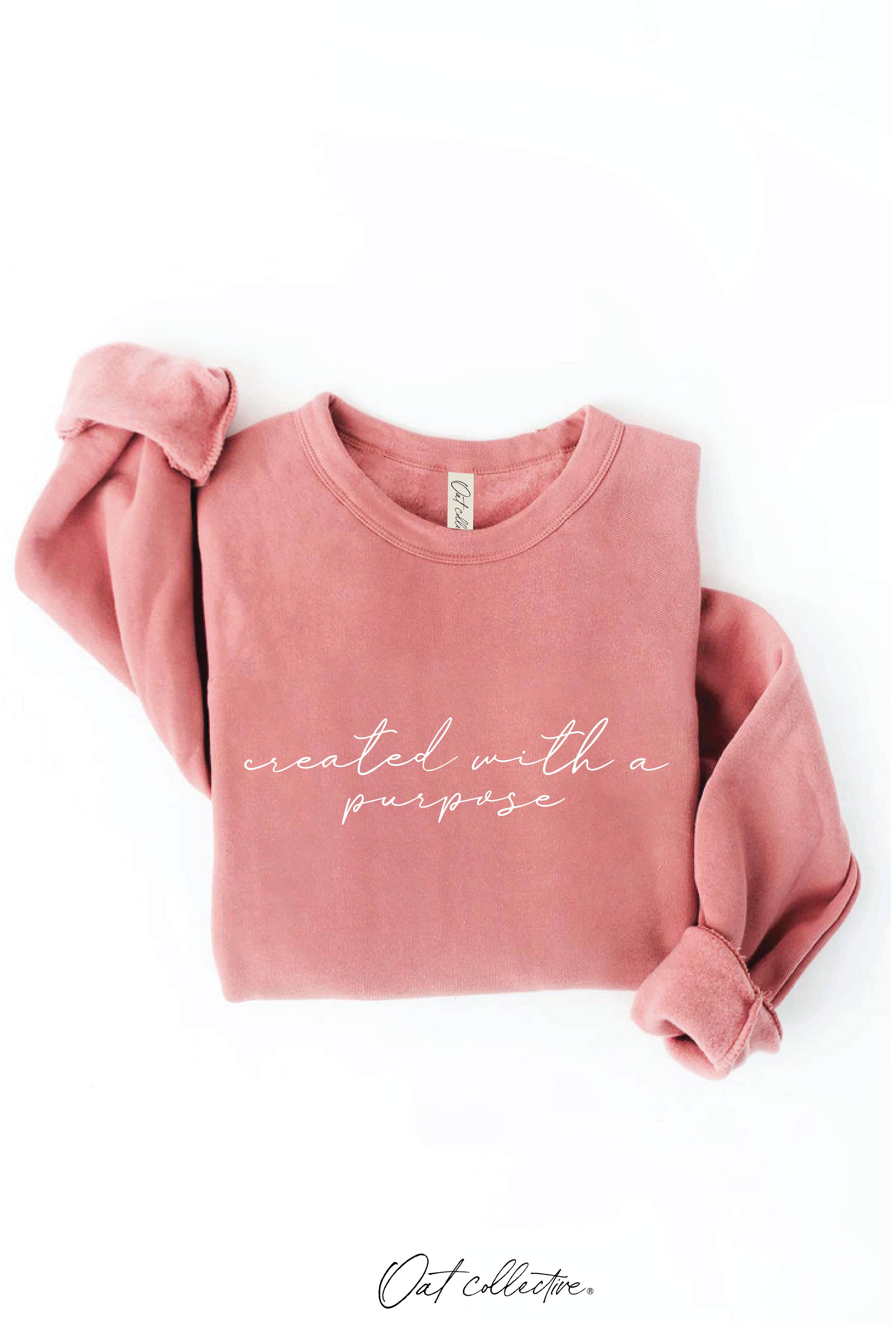 OAT COLLECTIVE - Wholesale Graphic Sweatshirt - Women's - CREATED WITH A PURPOSE Graphic Sweatshirt9