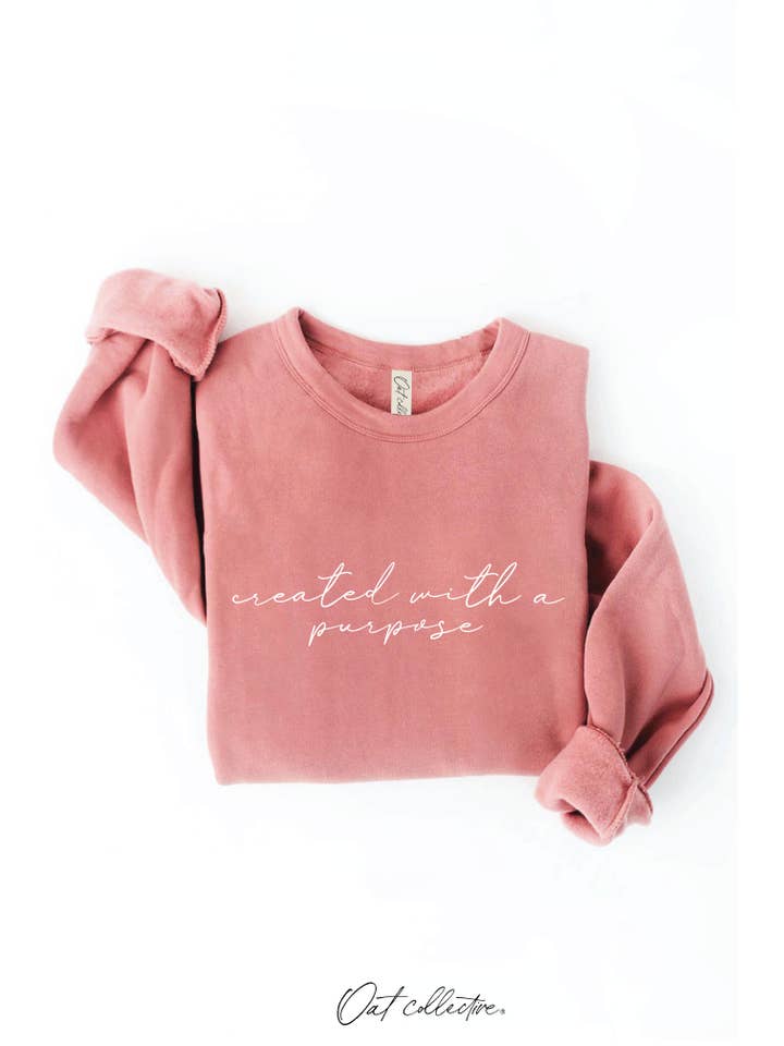 OAT COLLECTIVE - Wholesale Graphic Sweatshirt - Women's - CREATED WITH A PURPOSE Graphic Sweatshirt9
