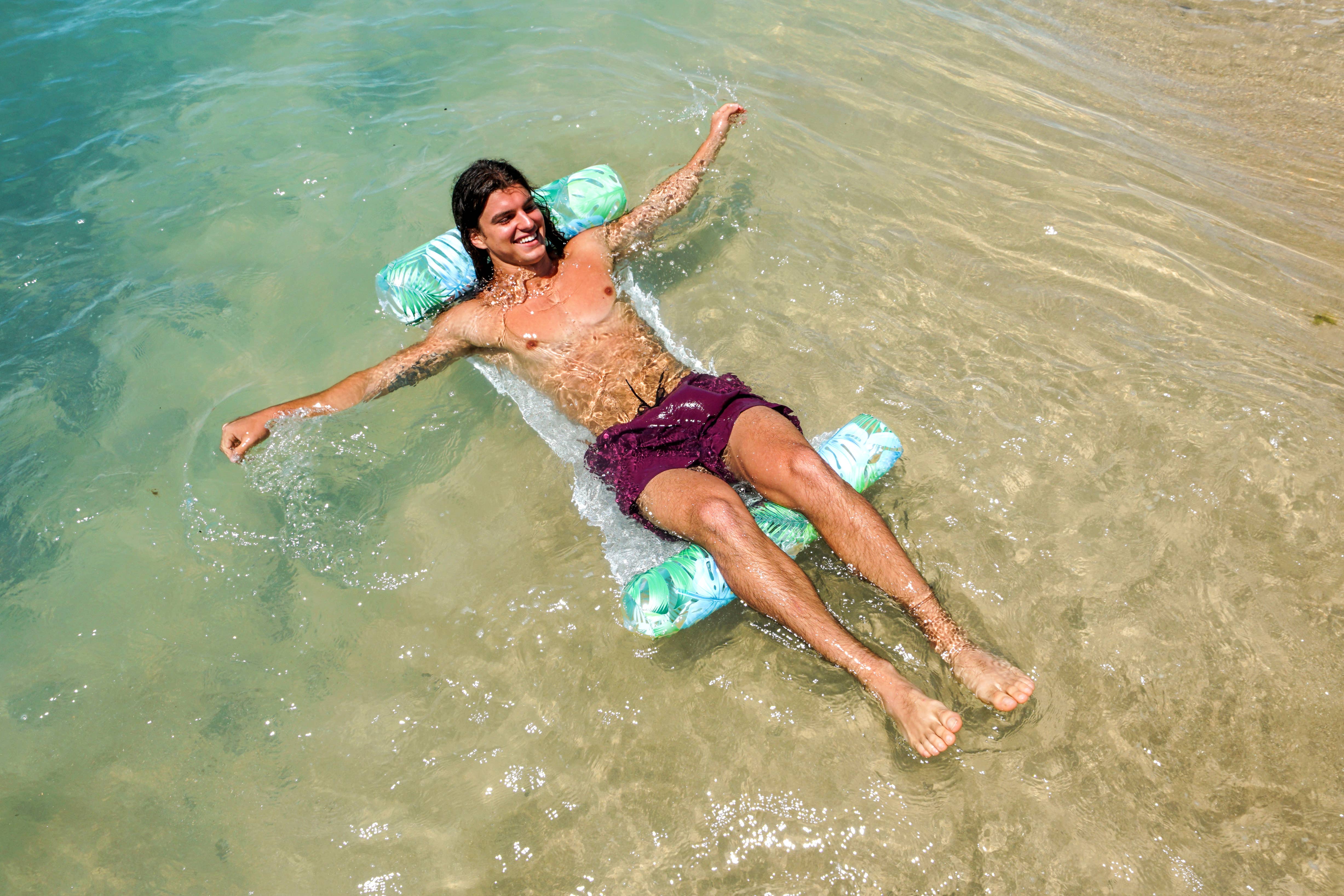 PoolCandy - Wholesale Inflatables - Resort Collection Pool Hammock with Palm Print1