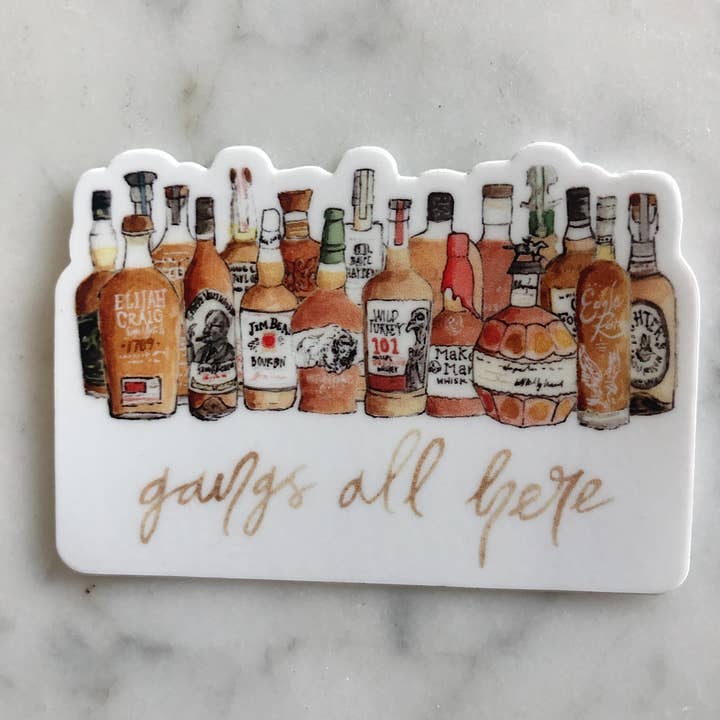 Navy Leaf Co. - Wholesale Sticker - Gangs All Here Bourbon Sticker