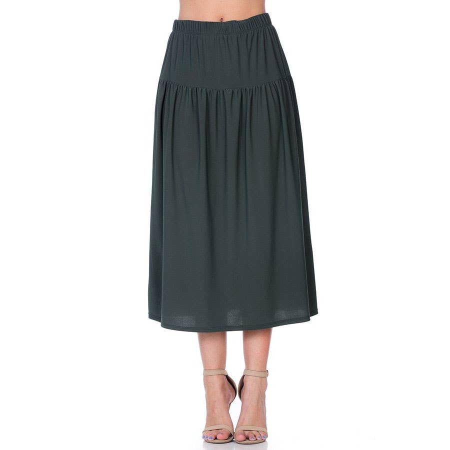 Azules Clothing - Wholesale Rok - Dames - ASK-9026PS eigentijdse midi-rok0