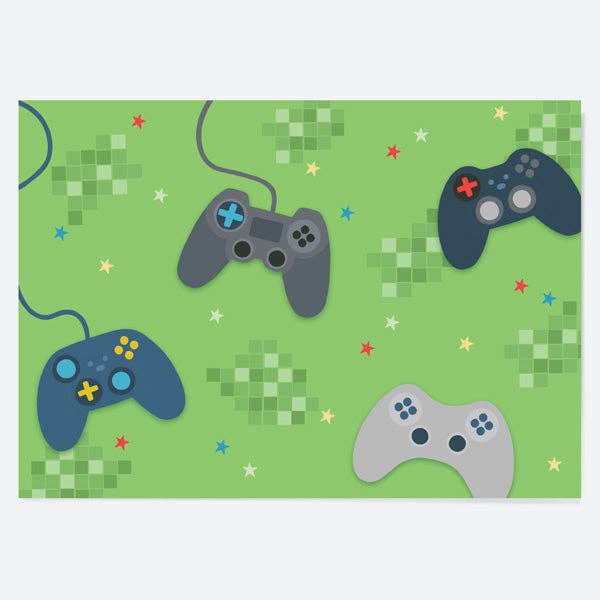 Kids Party Placemat - Gaming - Pack of 10 for wholesale by Dotty About Paper