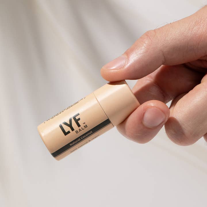 LYF BRANDS - Wholesale Lip Balm - LYF Balm - Luxury Natural Lip Balm - Coconut (tube only)1