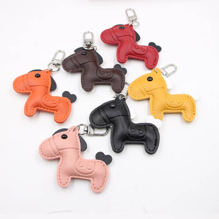 Exquisite pony leather key bag pendant accessory for wholesale by MKS America