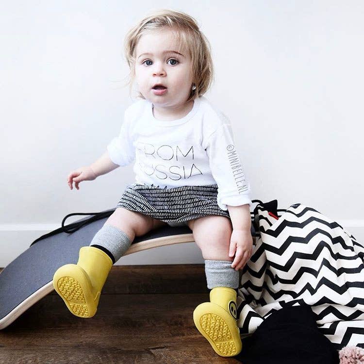 BOXBO - Wholesale Rain Boots - Kids - Kids Rain Boots KAWAÏ Yellow5