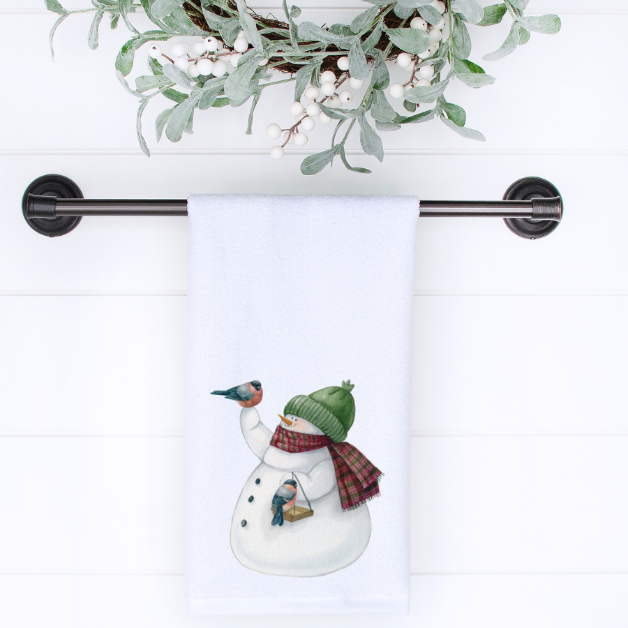 Fernville Creations - Wholesale Hand Towel - Snowman Hand Towel, Holiday Guest Towel, Luxury Guest Bath6