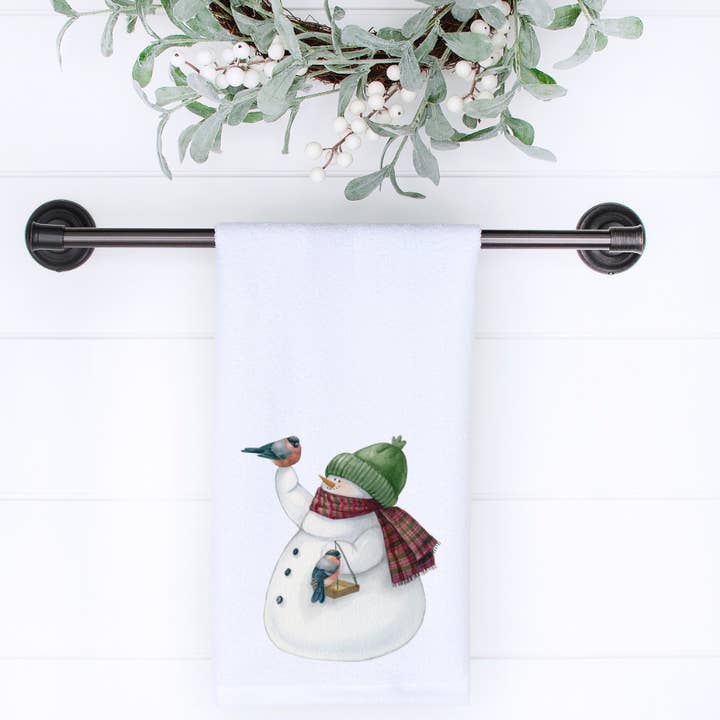 Fernville Creations - Wholesale Hand Towel - Snowman Hand Towel, Holiday Guest Towel, Luxury Guest Bath6