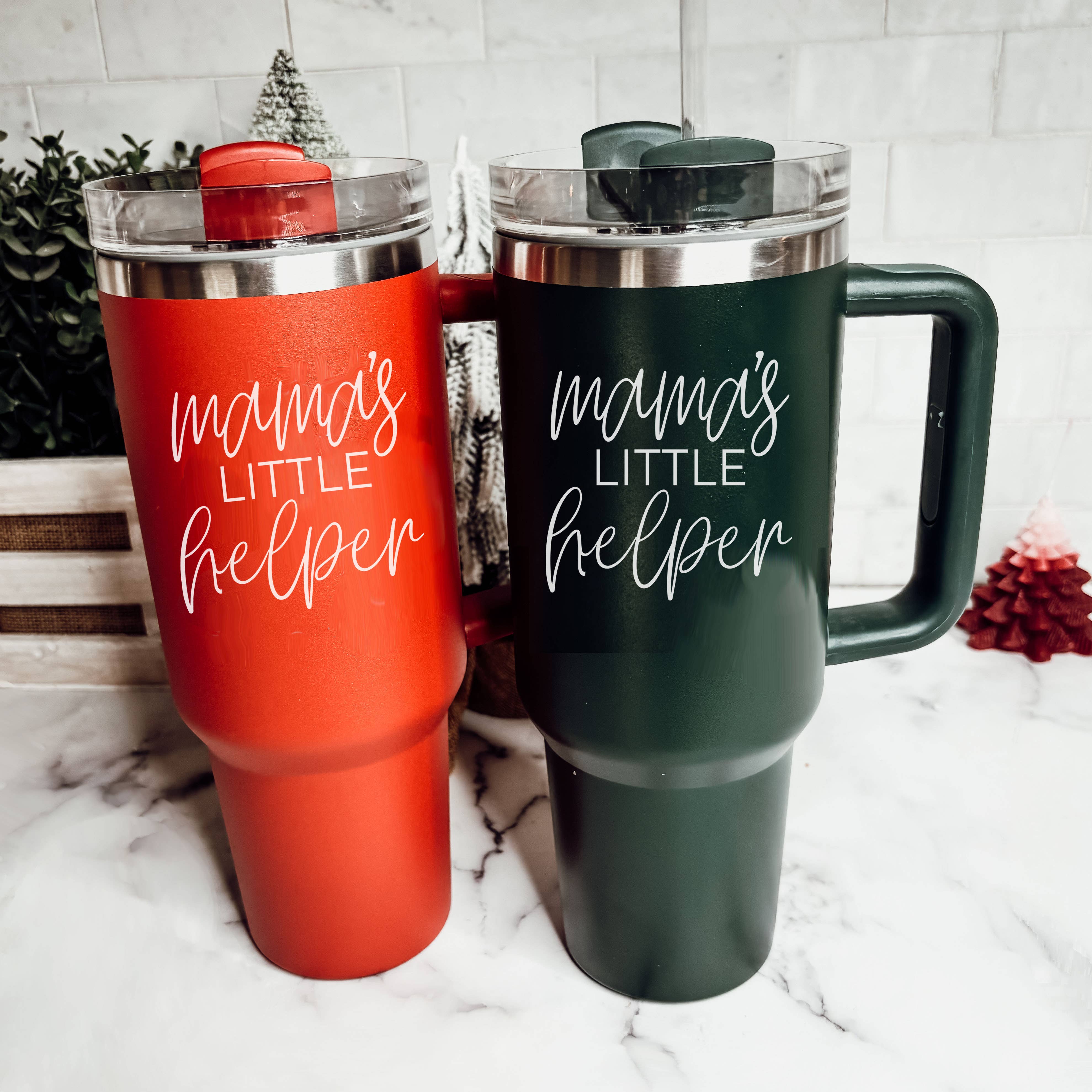 Gia Roma - Wholesale Insulated Mug/Tumbler - Funny Christmas Coffee Mugs, Red Holiday Tumblers With Straw40