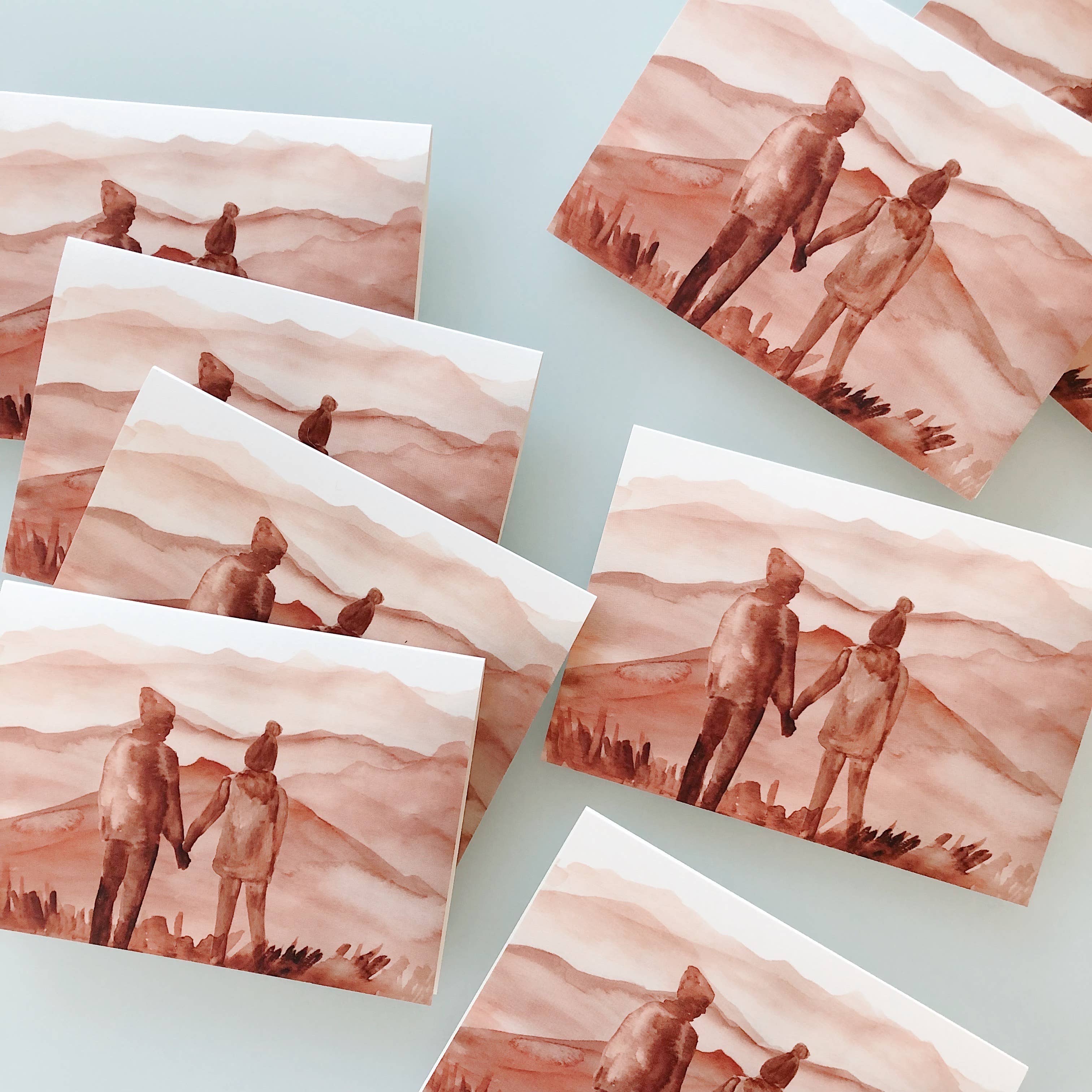 Lana's Shop - Wholesale Love Card - Mountain Couple Greeting Card1