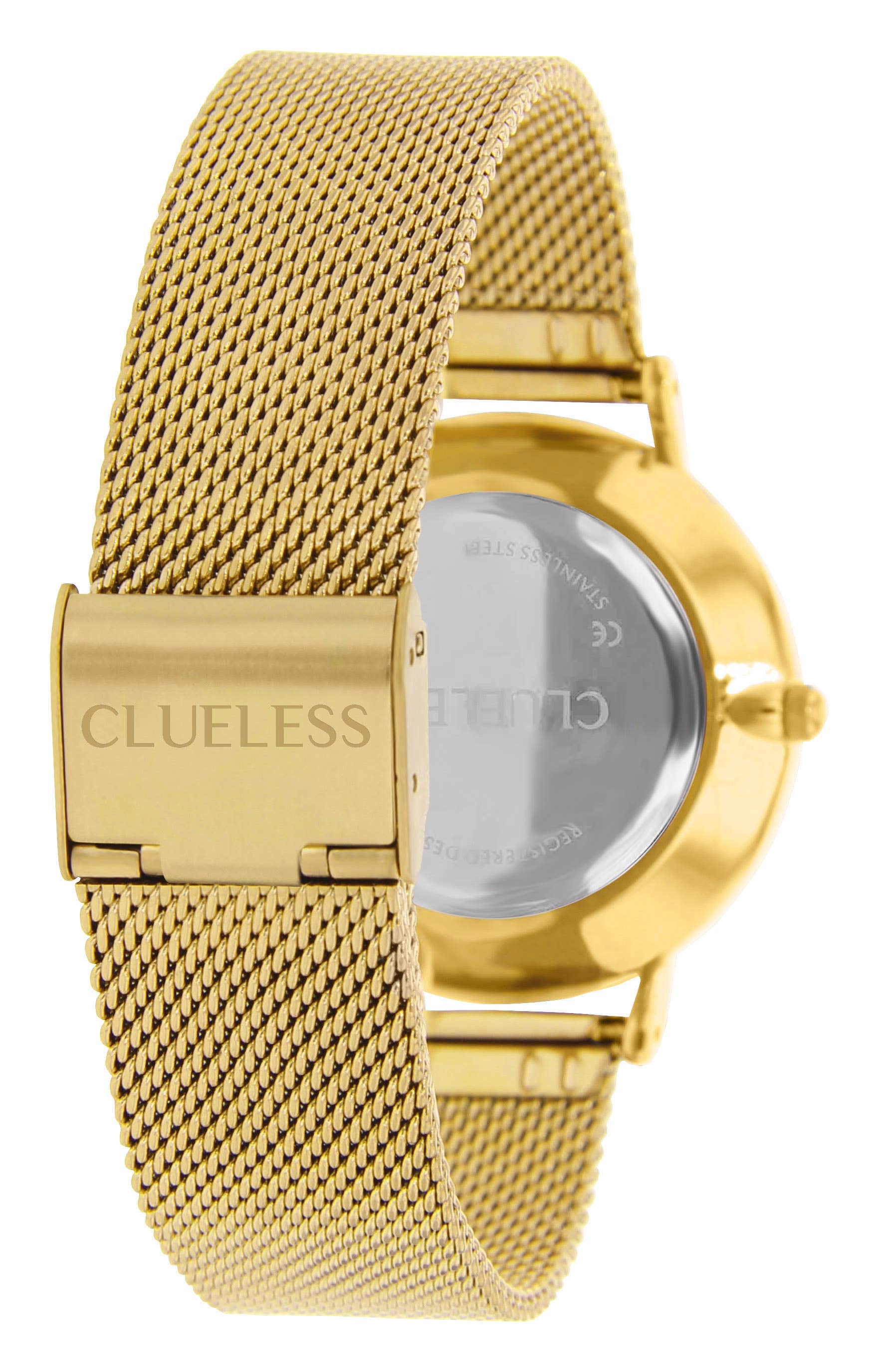 Clueless - Vente Montre – femme - MONTRE FEMME CLUELESS -ACIER MESH DORE/DORE |BCL10624-1003