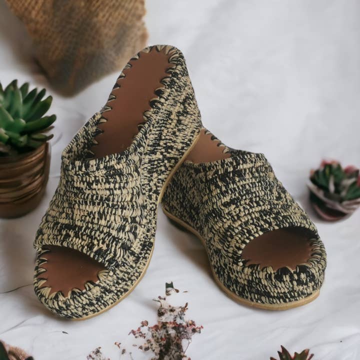 Berberparadise - Wholesale Sandals - Women's - Moroccan Sandales Raffia naturelles0