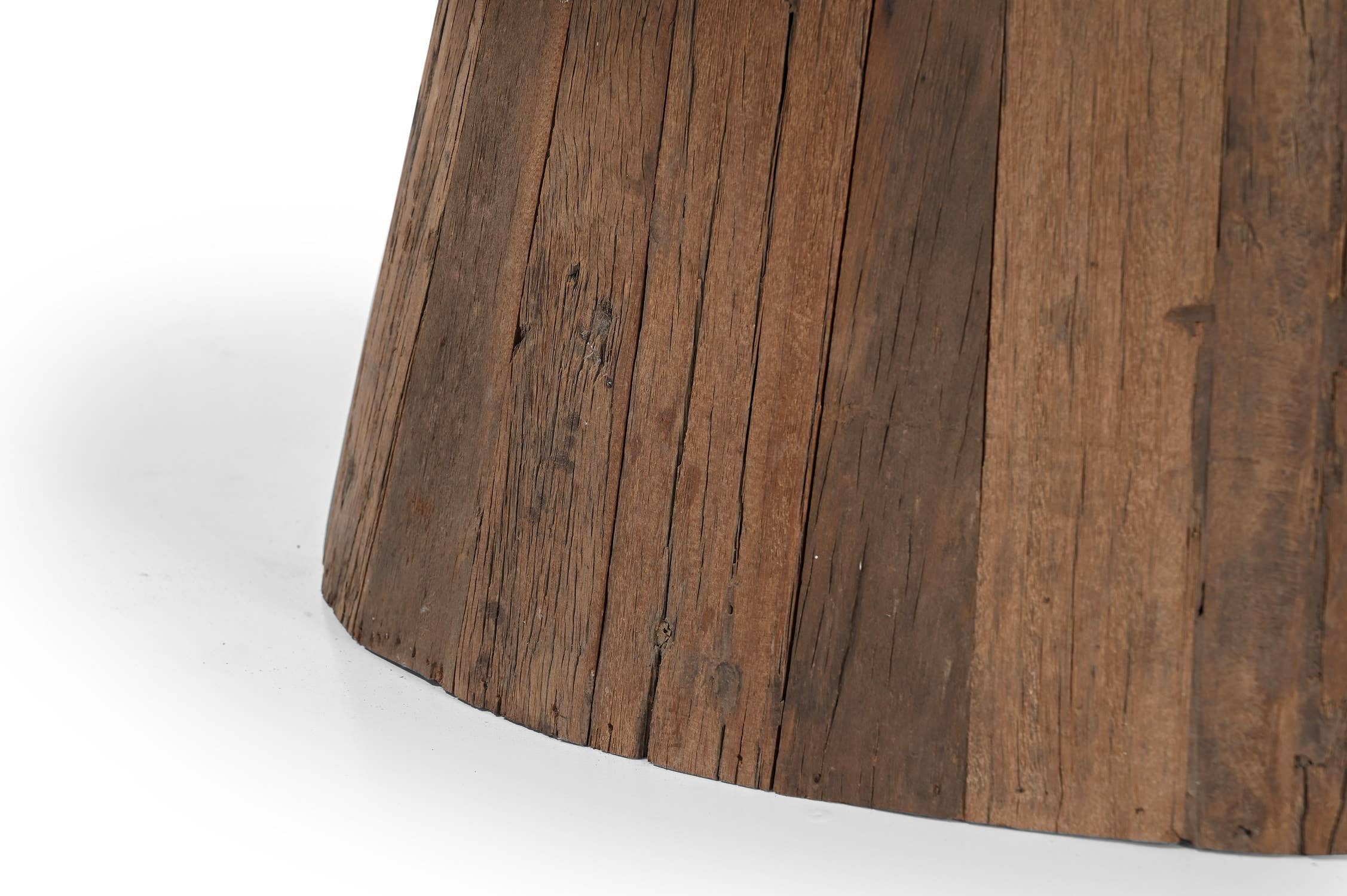 Oval Wood Coffee Table with Marble Top H 18" & Dia 28" for wholesale on Faire9