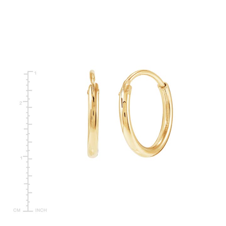Silpada - Wholesale Hoop Earrings - Silpada Endless Cycle Hoop, 14K Gold-Plated Sterling Silver3