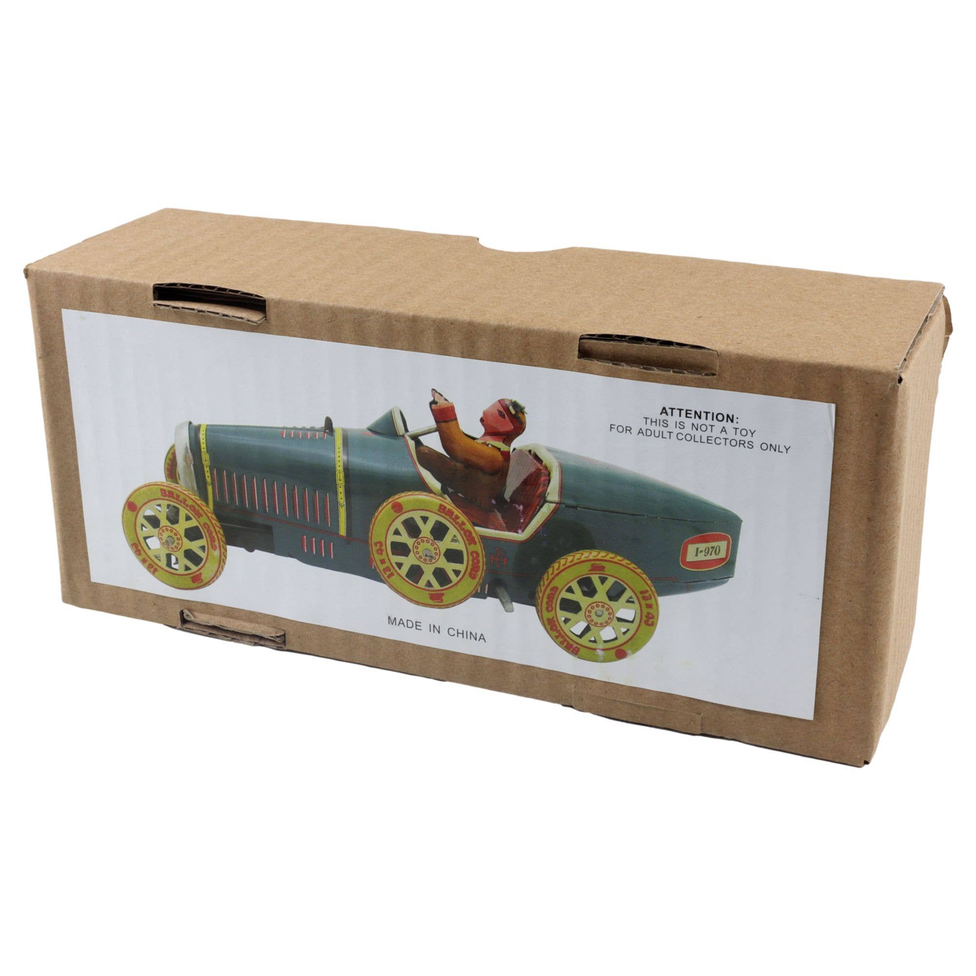 Tribal Trade GmbH – Carro/camião de brinquedo - Crianças por atacado – Carro de lata vintage de corrida I-9708