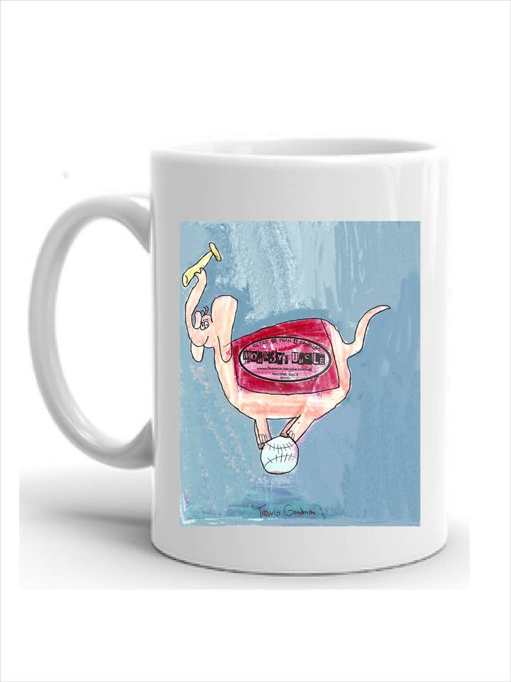Travis Baseball Elephant Mug for wholesale by Monkeys Uncle