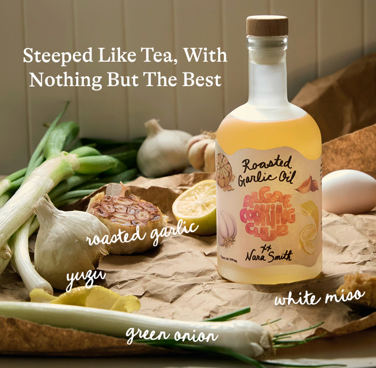 Algae Cooking Club - Wholesale Cooking Oil - Nara's Roasted Garlic Oil (+ Yuzu • Miso) Best Seller7