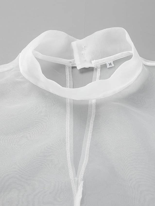 Marayn - Wholesale Blouse - Women's - Sheer Temptation Luxe Mesh Top Spring 202510