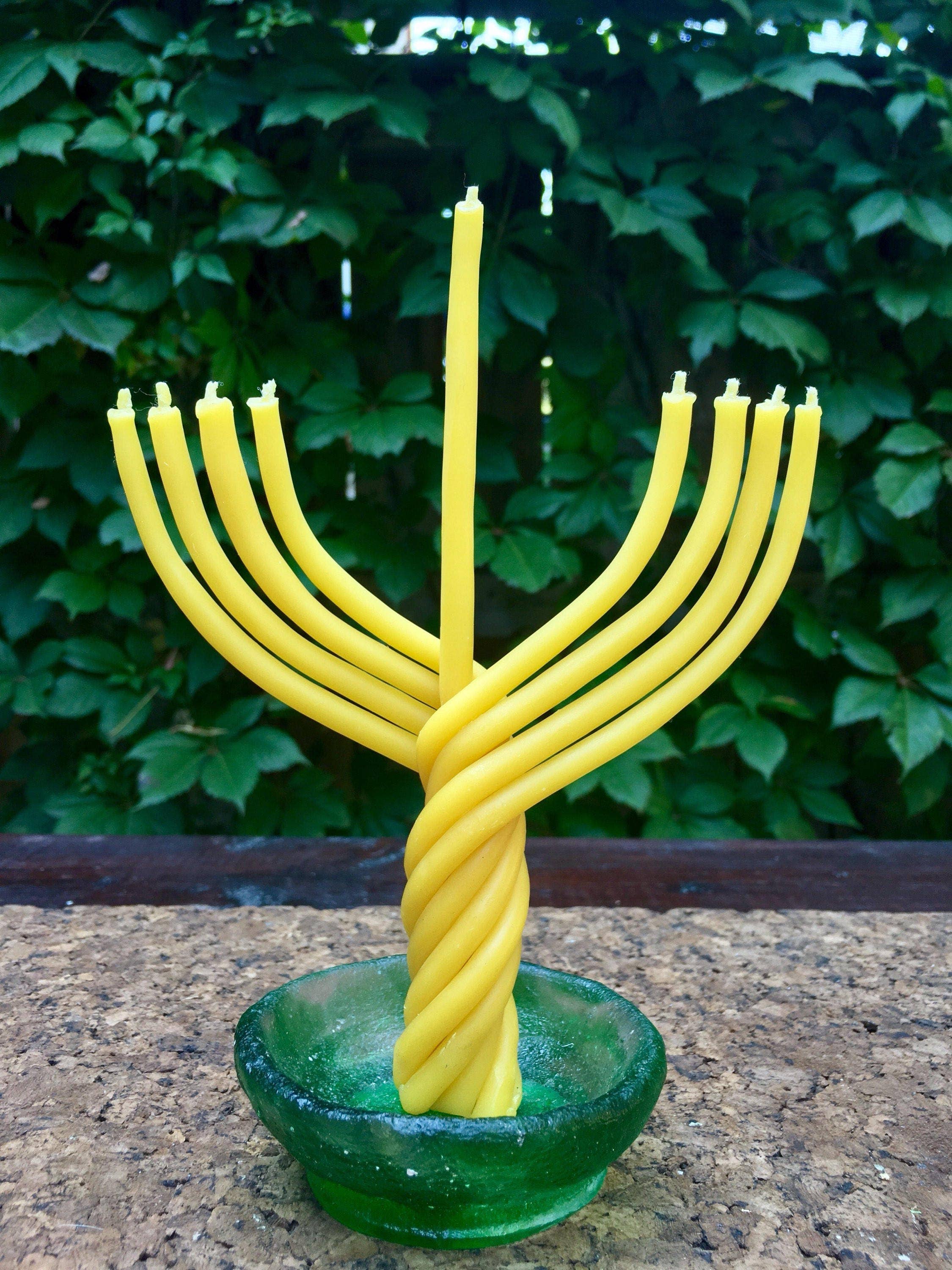 Mile-End Soap & Candle Supply - Wholesale Tapered Candle/Candlestick - Beeswax Hanukkah Menorah Candle - Hanukkah Candles7
