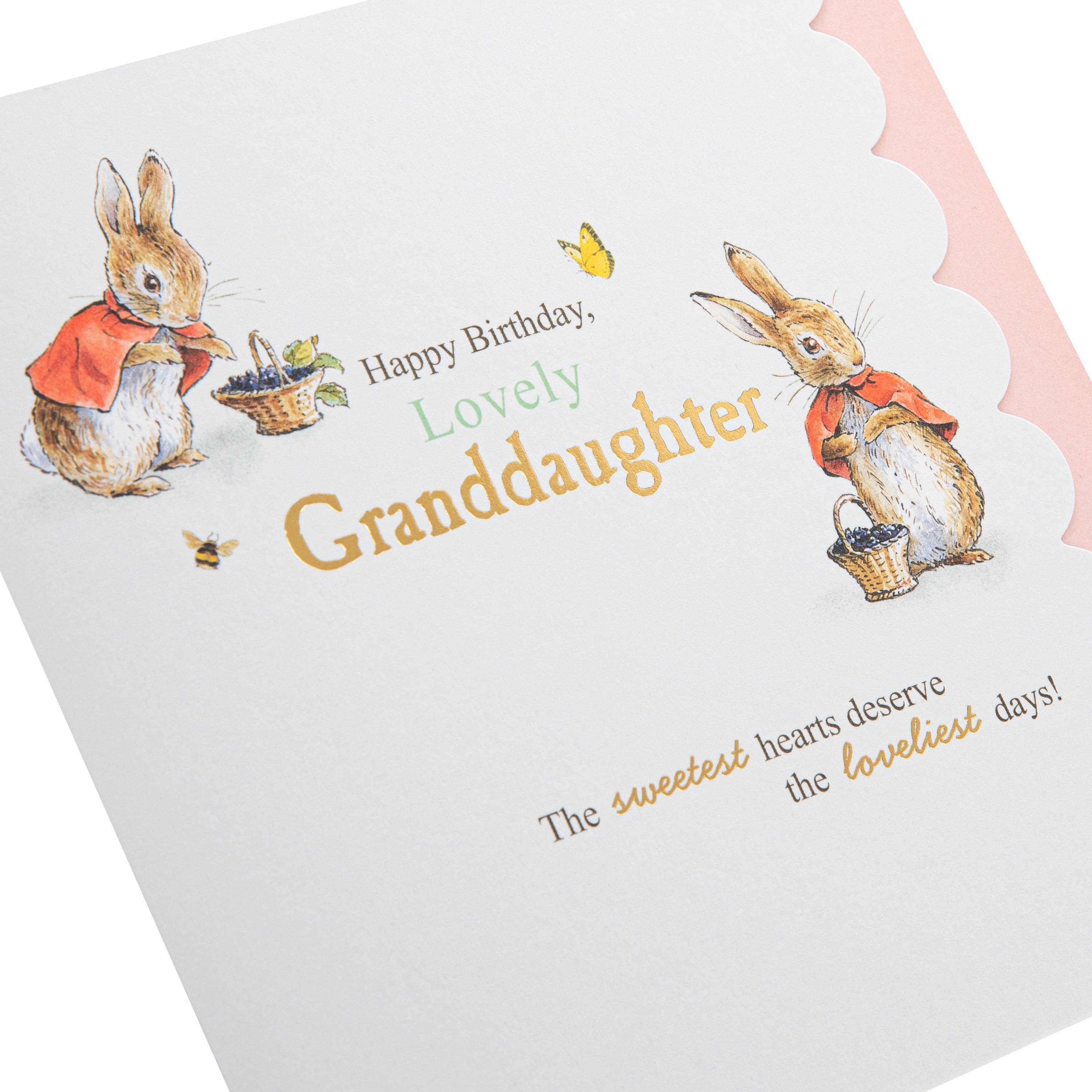 Hallmark – wholesale Birthday card – Birthday Card for Granddaughter - Peter Rabbit Design4