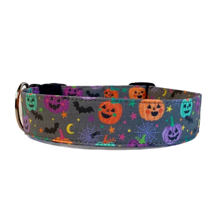 Happy Pumpkins Dog Collar by Duke & Fox®   for wholesale by Duke & Fox