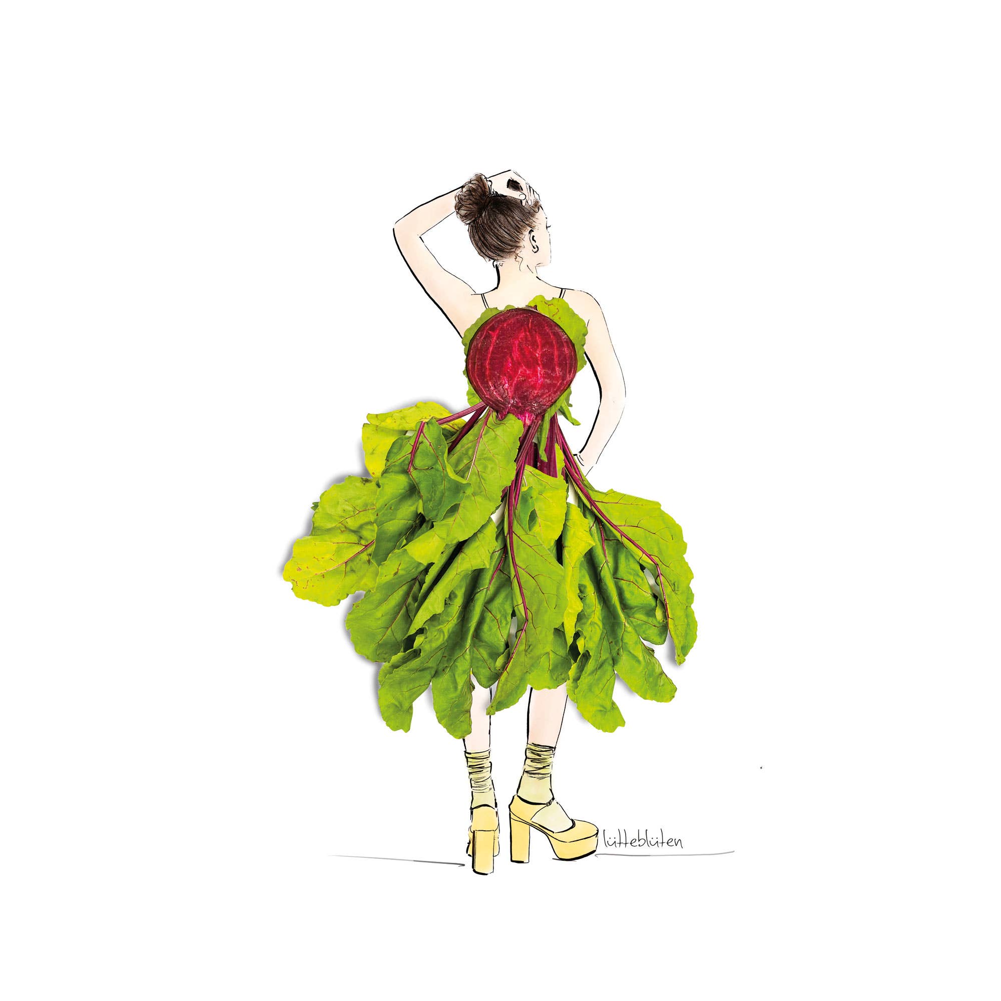 Lütteblüten - Wholesale Everyday Greeting Card - Beetroot - card with envelope1