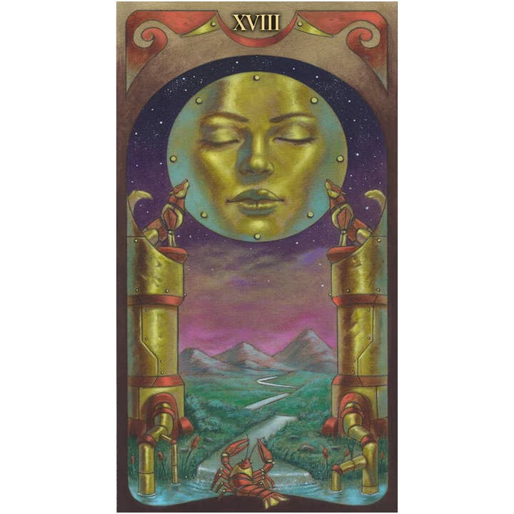 Cardshouse – Cartas de tarô por atacado – Cartas de tarô Steampunk Art Nouveau Lo Scarabeo5