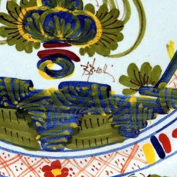 Artistica - Deruta of Italy - Wholesale Dinner Plate - FAENZA-CARNATION: Scalloped Dinner Plate (11 D)