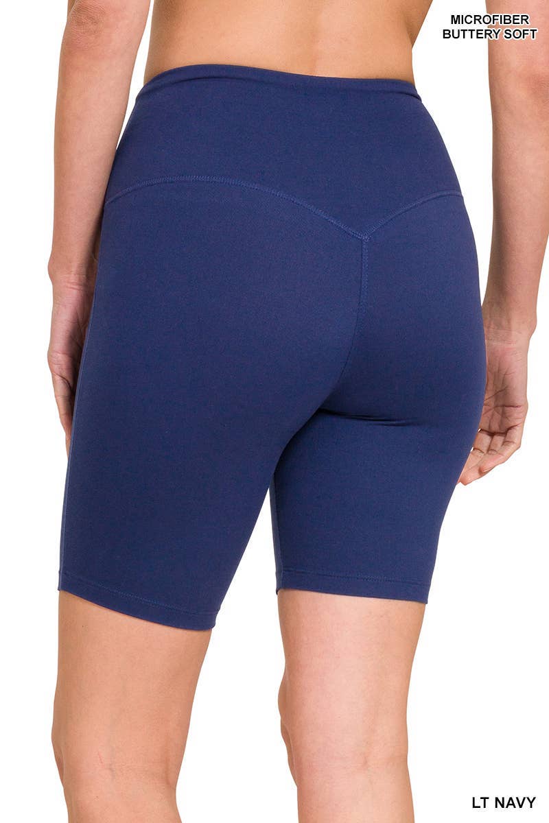 Vanilla Monkey - Wholesale Athletic Shorts - Women's - Brushed Wide Waistband Biker Shorts9