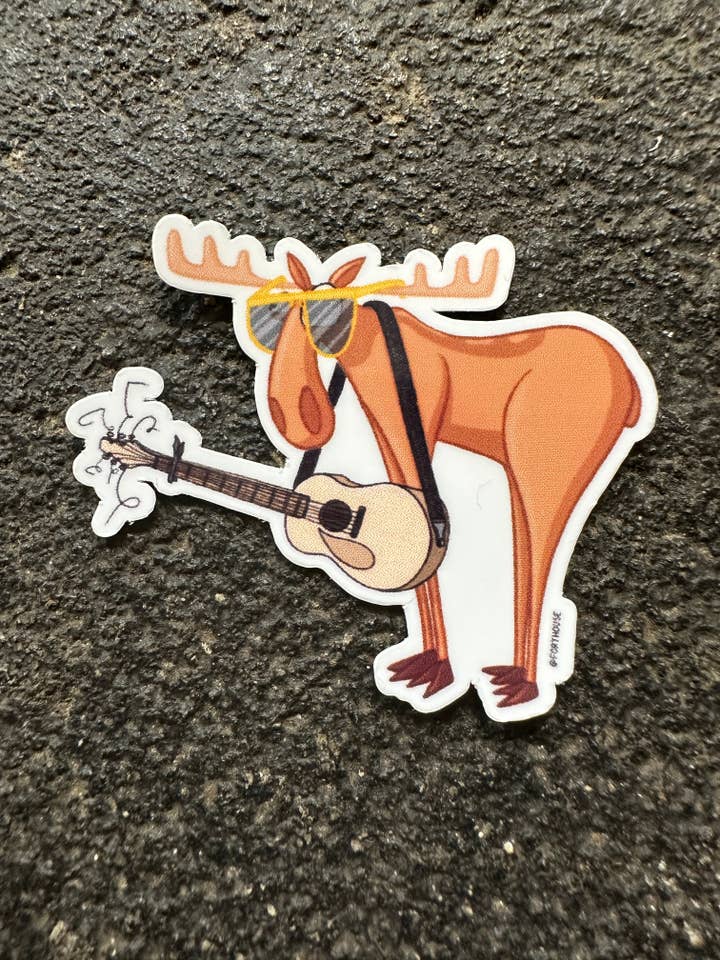 Adesivo per chitarra Moose per la vendita all'ingrosso da parte di FortHouse Studios