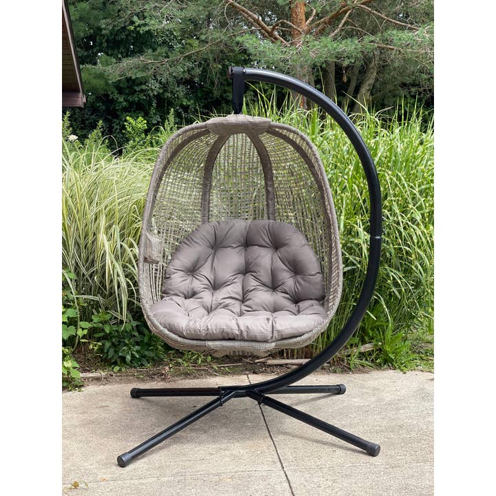 FlowerHouse - Wholesale Egg Chair - Hanging Egg Patio Chair - Bark Weave