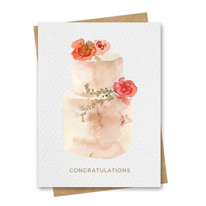Congratulations Peach Wedding Card - Includes Kraft Envelope and other Purchase Wholesale kussenvulling. Free Returns & Net 60 Terms on Faire trending on Faire.