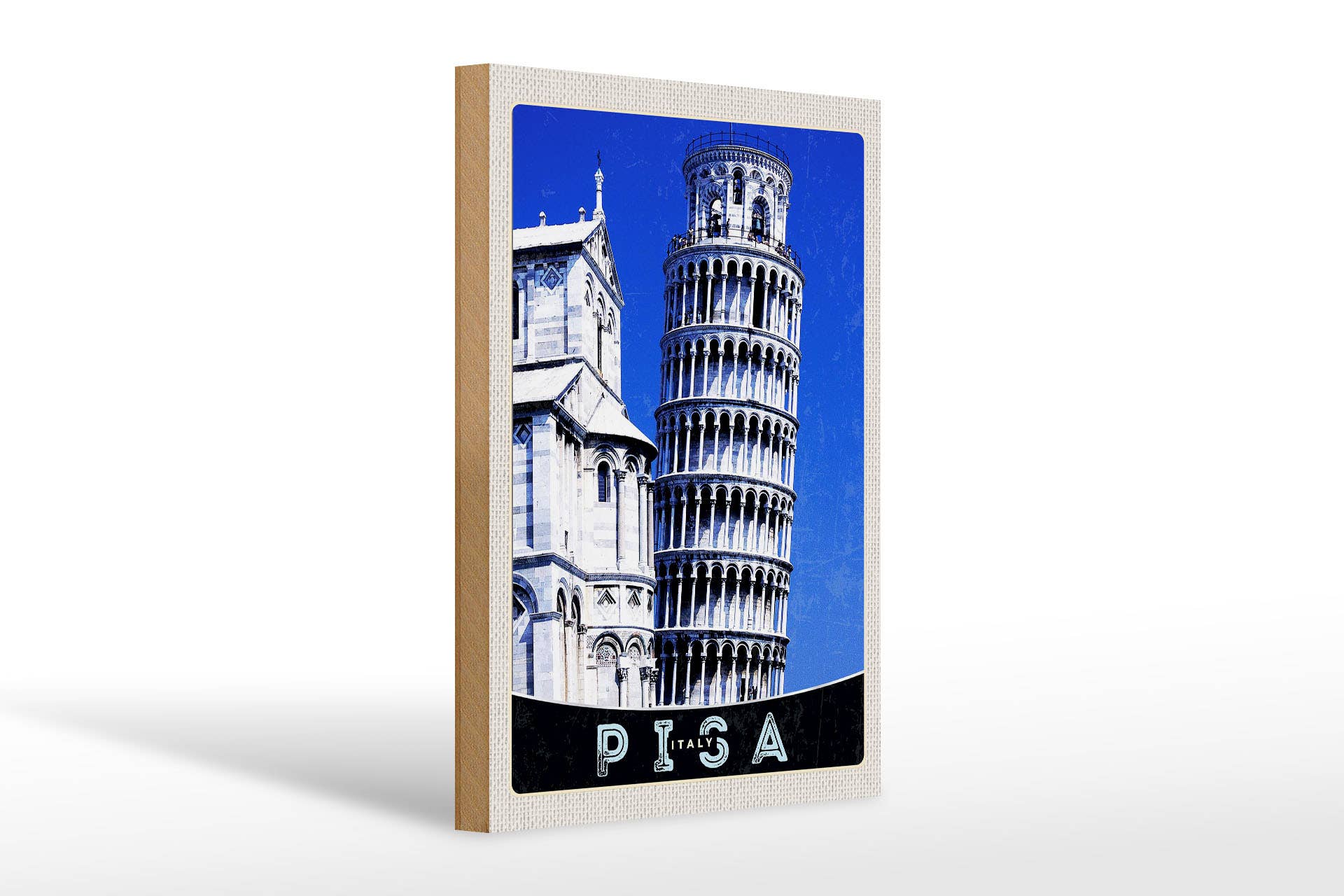 Femer - Wholesale Sign - Pisa Italy Lean Tower of Pisa Wooden Sign 20x30cm0