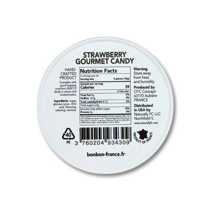 Bonbon-France - Wholesale Boiled sweets - Saint-Ange Fraise4