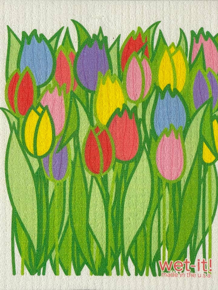 Tulip Field Swedish Cloth för wholesale av Wet-it!