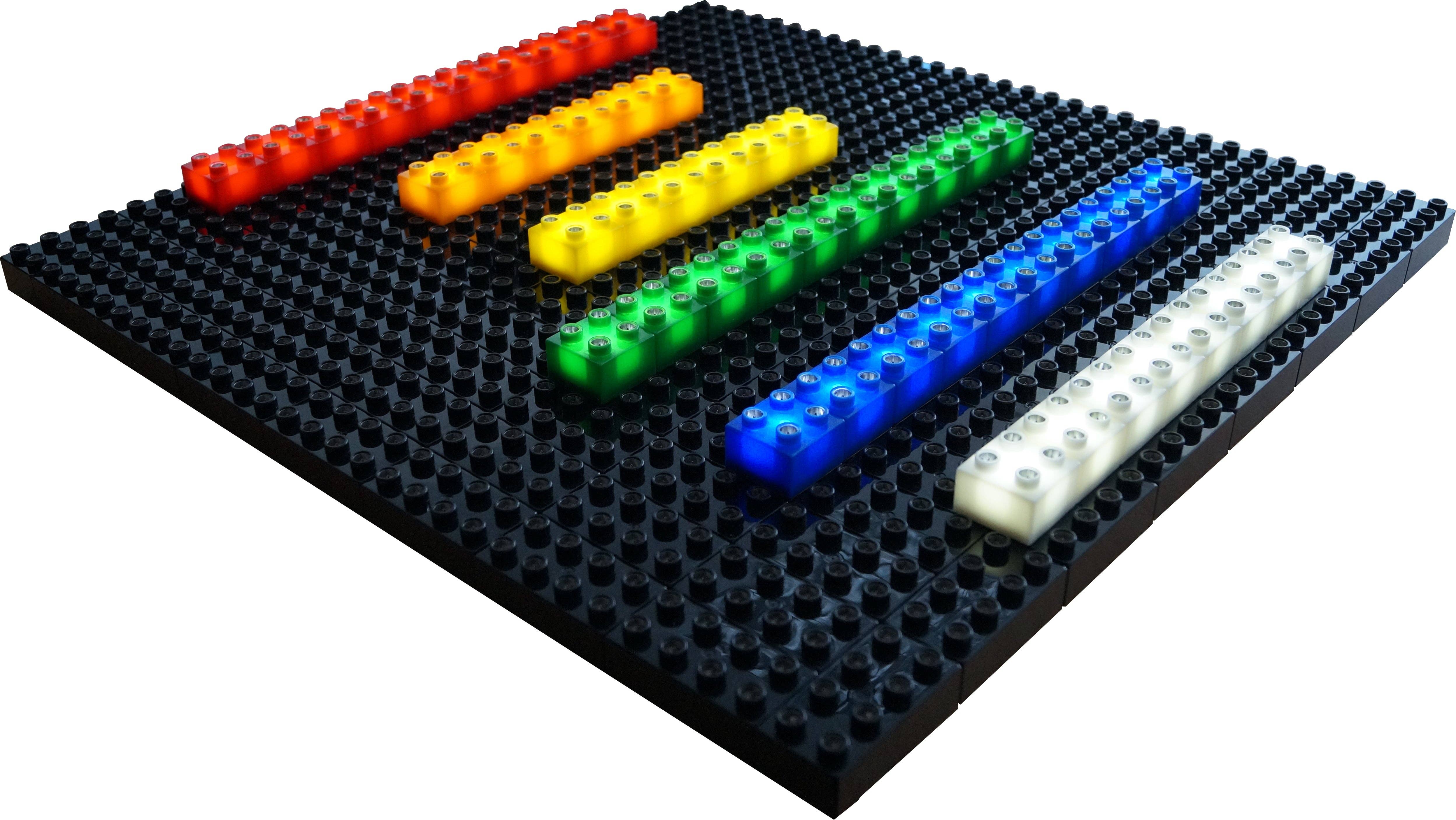 Open Bricks – Großhandel Baukasten – Kinder – Light STAX JUNIOR POWER TABLE (50x50) + 50 STAX0