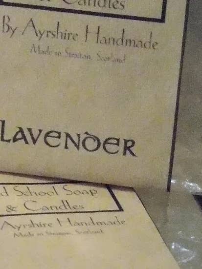 Glycerine Soap Bar Lavender for wholesale by Old School soap &candles by Ayr Ayrshire handmade