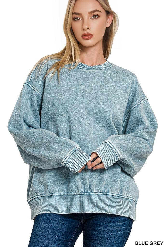 42POPS – Sweatshirt - Mulher por atacado – ',.._ Sweatshirt de Lã Polar Snow Wash85