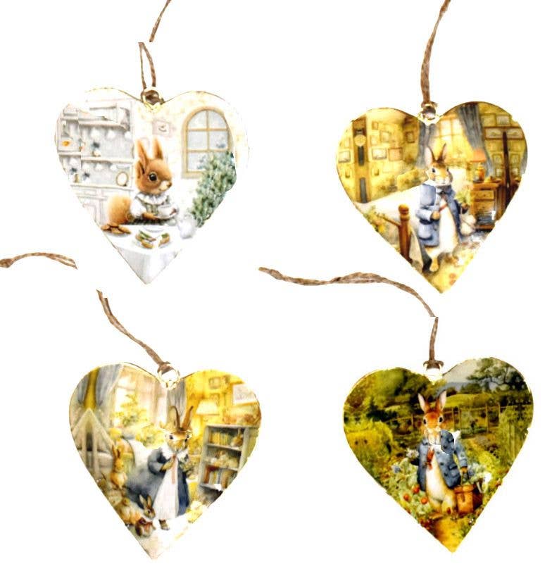 Status Collections - Vente Lots de décorations - S/4 Cœurs de Lapin0