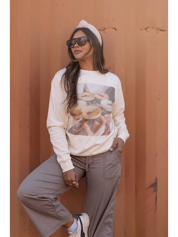 Girl Tribe Co - Wholesale Graphic Sweatshirt - Women's - You Know What I think Is Weird? Sweatshirt3