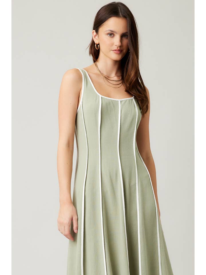 ILLA ILLA - Wholesale Dress - Women's - IM7512-Linen Midi Dress32