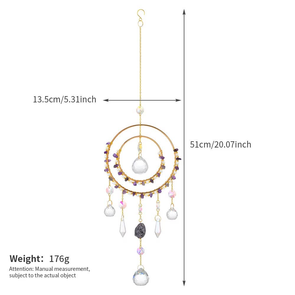 Crystolver (We Cover All Import Fees) – wholesale Suncatcher – Round Crystal Pendants Suncatcher Hanging4