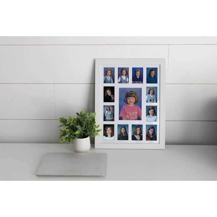 Kate & Milo - Wholesale Picture Frame - Kids & Baby - K-12 School Days Photo Frame, White