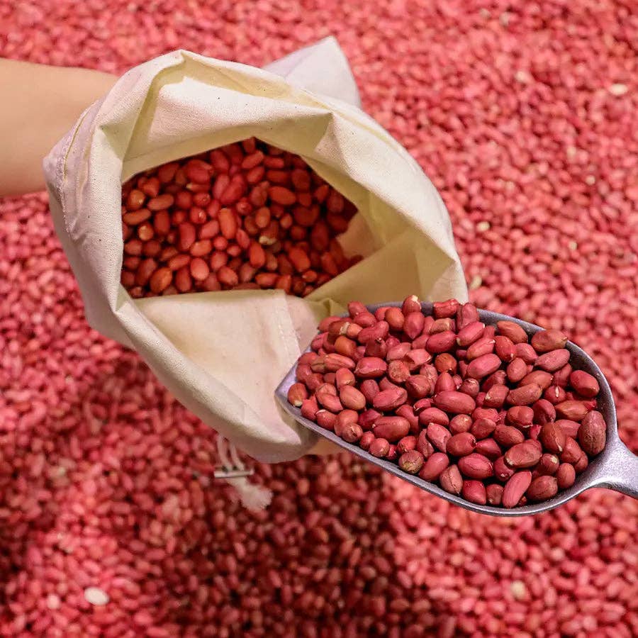 Plantish - Vente Sacs de course/à provisions - [ACHETER EN VRAC] Ensemble de 4 sacs à fruits et légumes en mousseline de coton biologique3