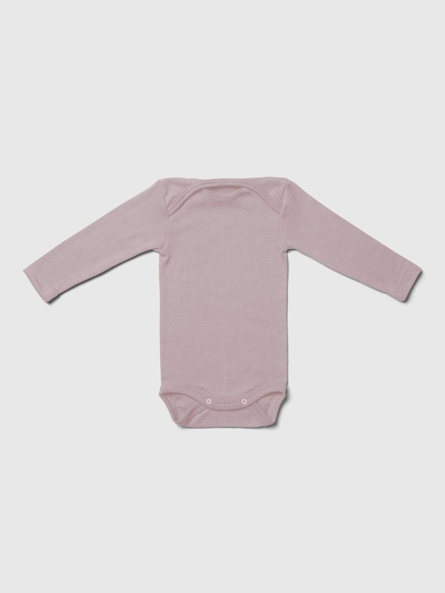 MINI LILA - Wholesale Bodysuit (Non-Footed) - Baby - Organic Merino Wool and Silk Long-sleeved Onesie28