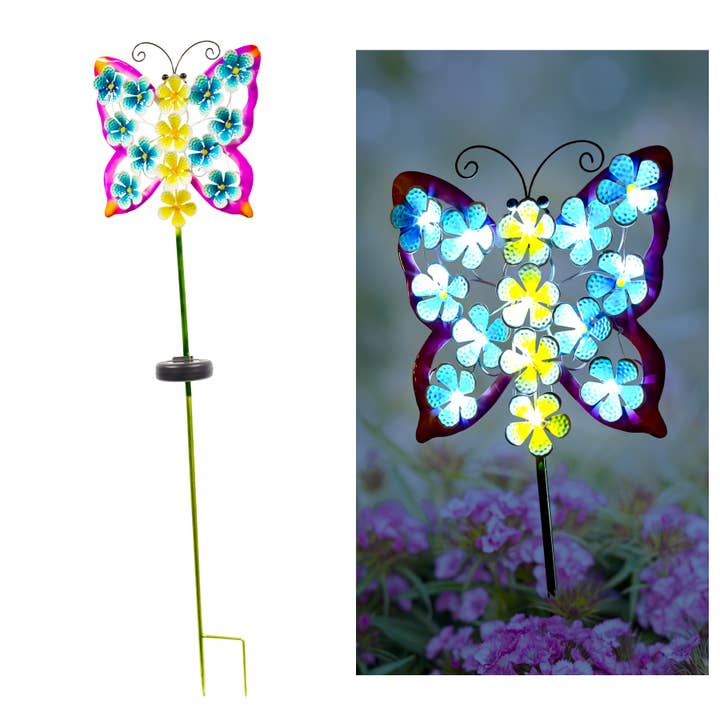 Palo da giardino solare a forma per la vendita all'ingrosso da parte di Forever Gifts Inc.